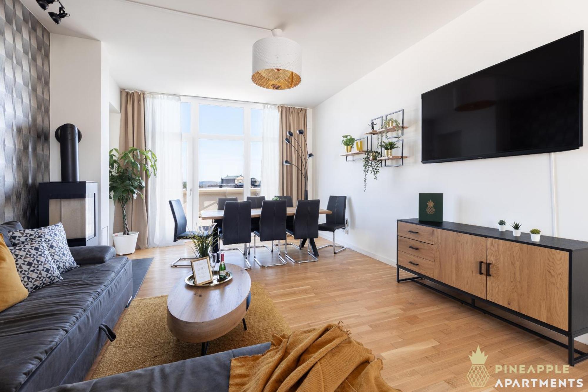 Pineapple Apartments Penthouse Am Zwinger - 162 Qm - 1X Free Parking Dresden Exterior photo