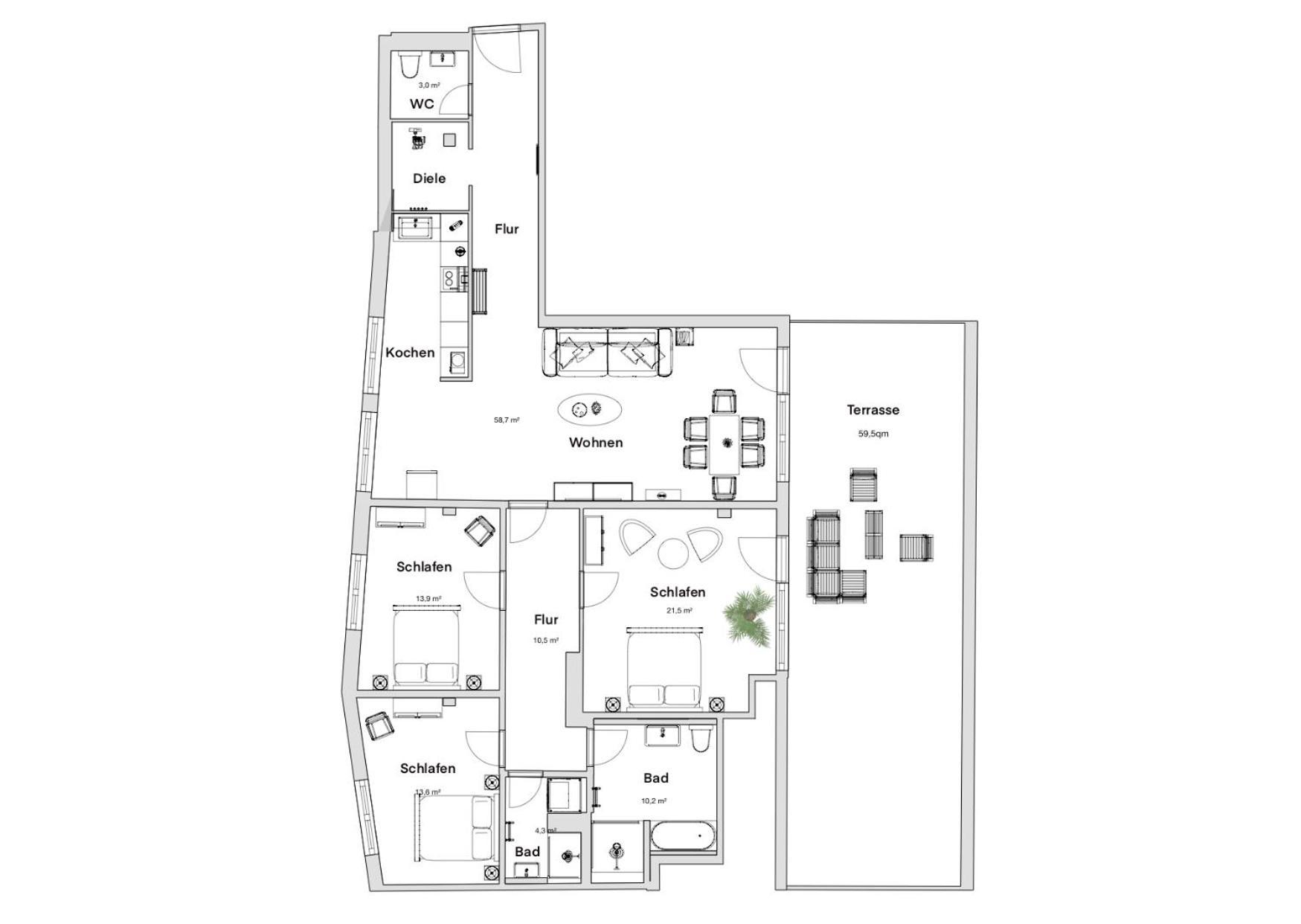 Pineapple Apartments Penthouse Am Zwinger - 162 Qm - 1X Free Parking Dresden Exterior photo